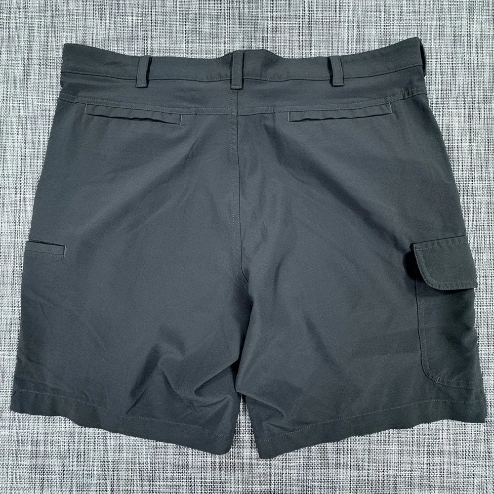 PGA Tour Men's 38 Gray Cargo Golf Shorts Stretch Performance Activewear Pockets